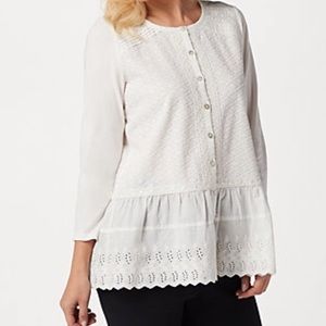 White lace blouse